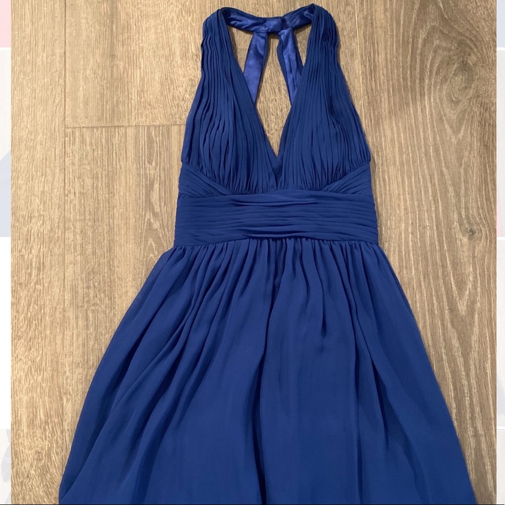 Blue cocktail dress